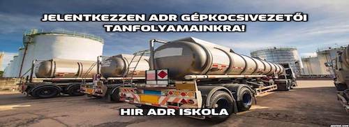 ADR gépkocsivezetői tanfolyam - HIR ADR Iskola