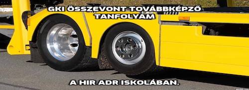 GKI továbbképző tanfolyam - HIR ADR Iskola