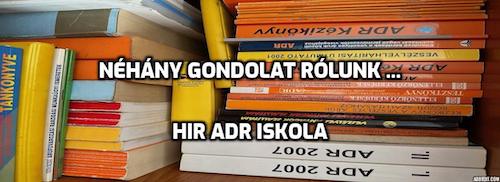 Rólunk - HIR ADR Iskola